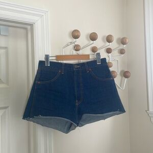 RE/DONE Originals - Cut Off Denim Shorts - Highrise - Blue  - 27